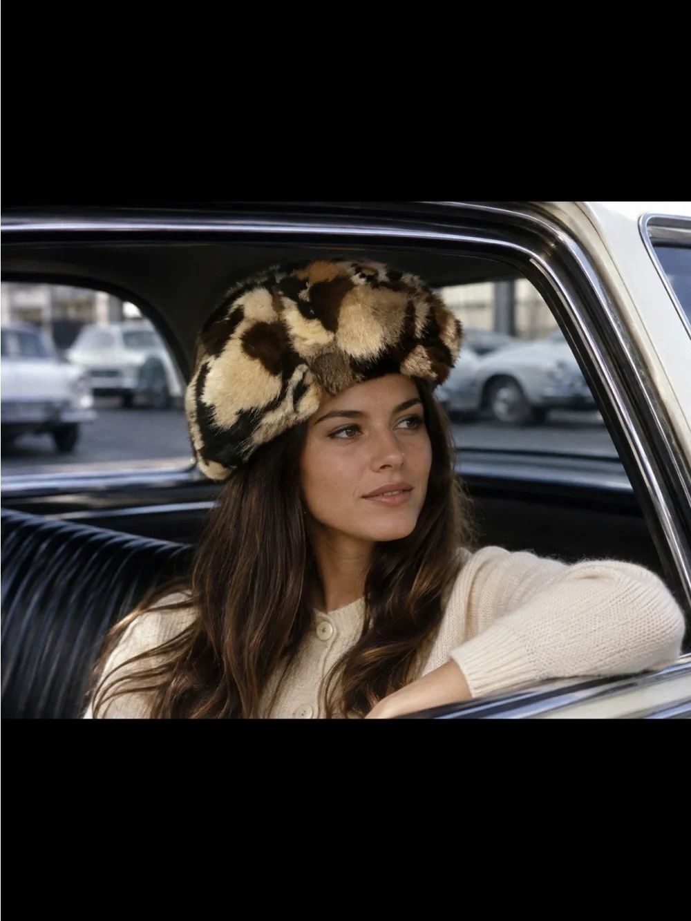 1960’s Vintage Jacobson’s  Genuine Mink Fur Patchwork Beret Hat ~ One  Size